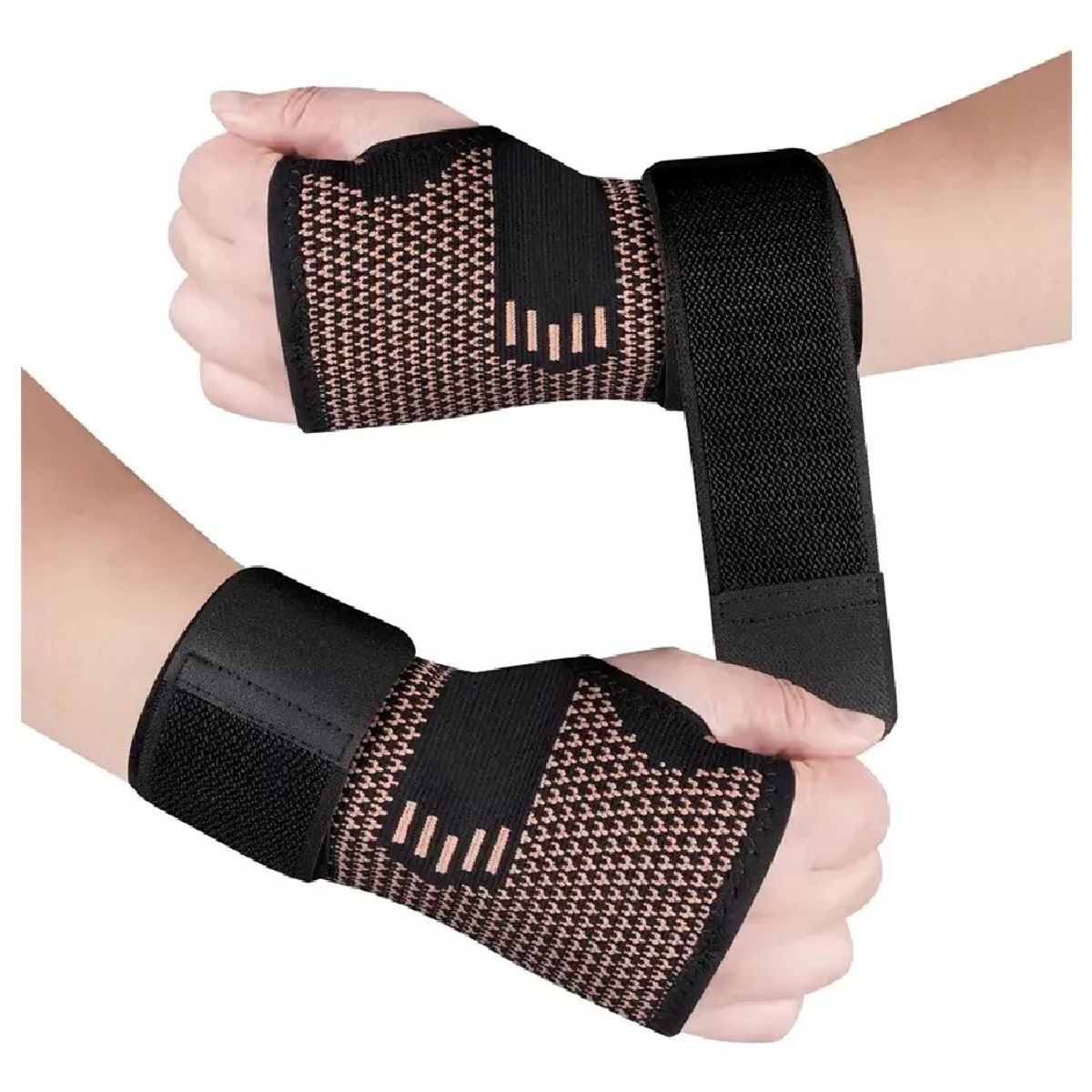 GENERICO - MUÑEQUERA DE COBRE COMPRESION CON PALMA