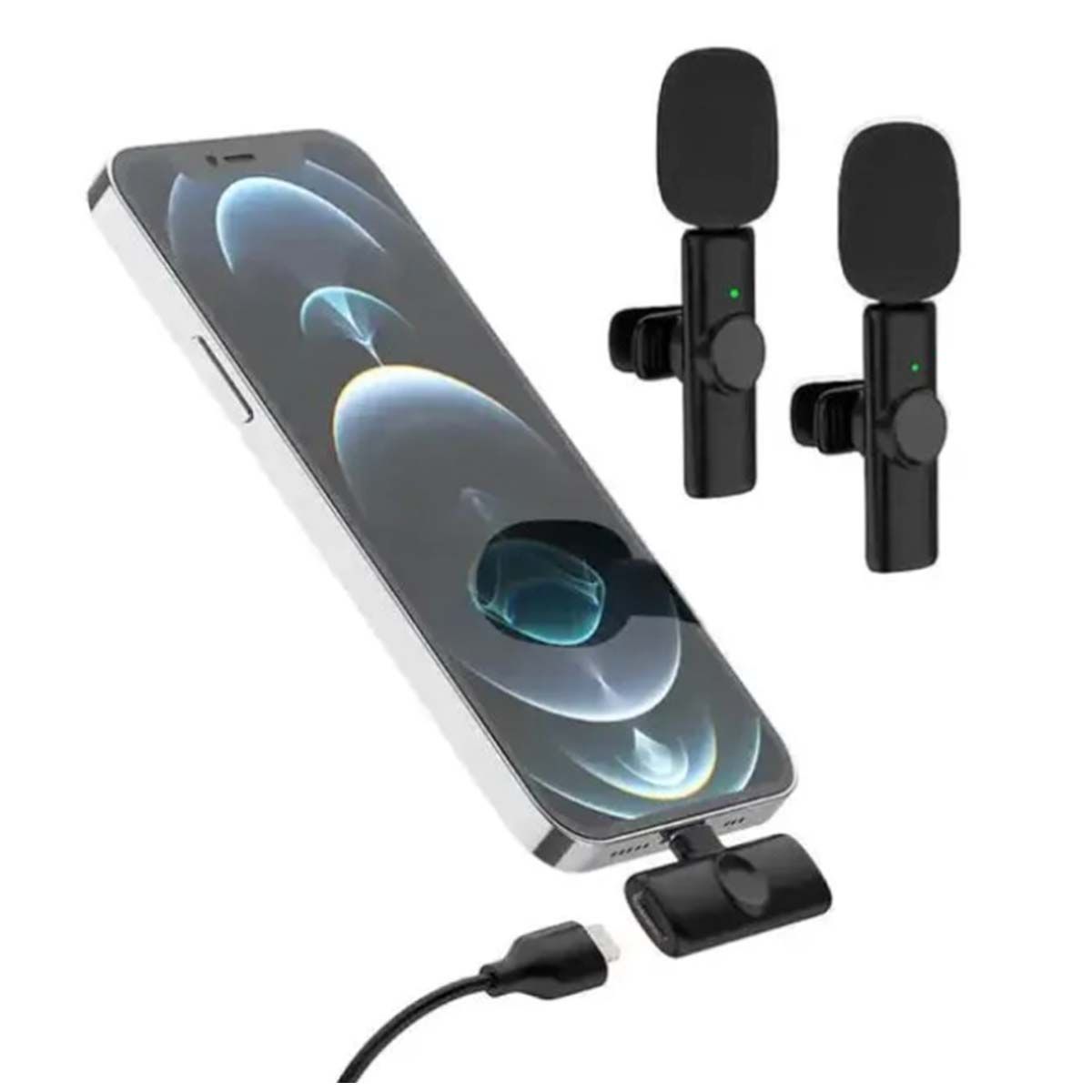 GENERICO - Micrófono Anti aire Bluetooth con Entrada Tipo-C para Tablet