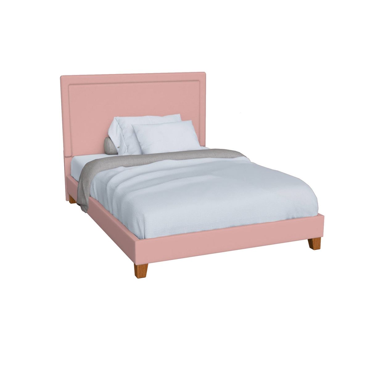 GENERICO - Cabecera Somier Tapizada 2Plz - Color Rosado