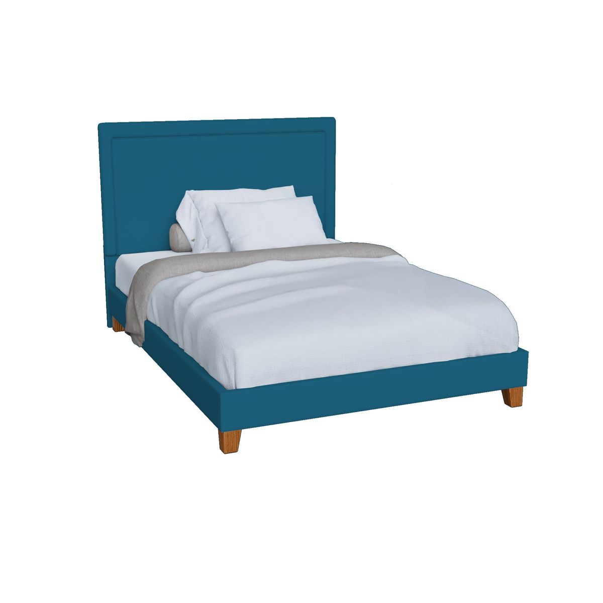 GENERICO - Cabecera Somier Tapizada 2Plz - Color Azul