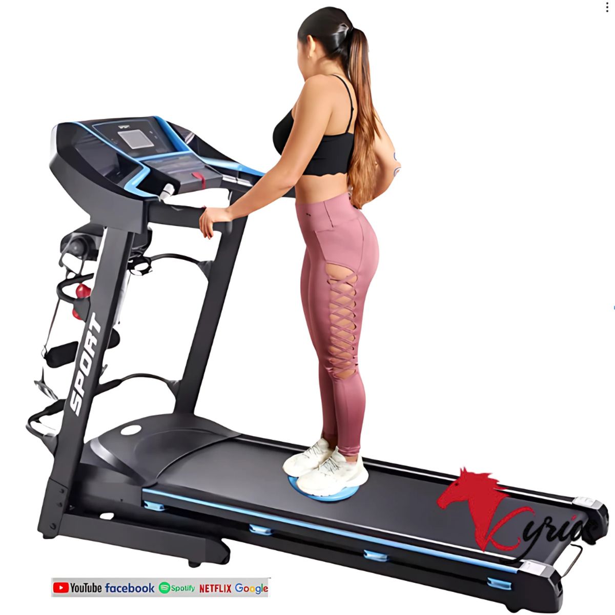 NO LOGO - Elegante Caminadora Motor 3.5 HP Con Redes Sociales Y Video