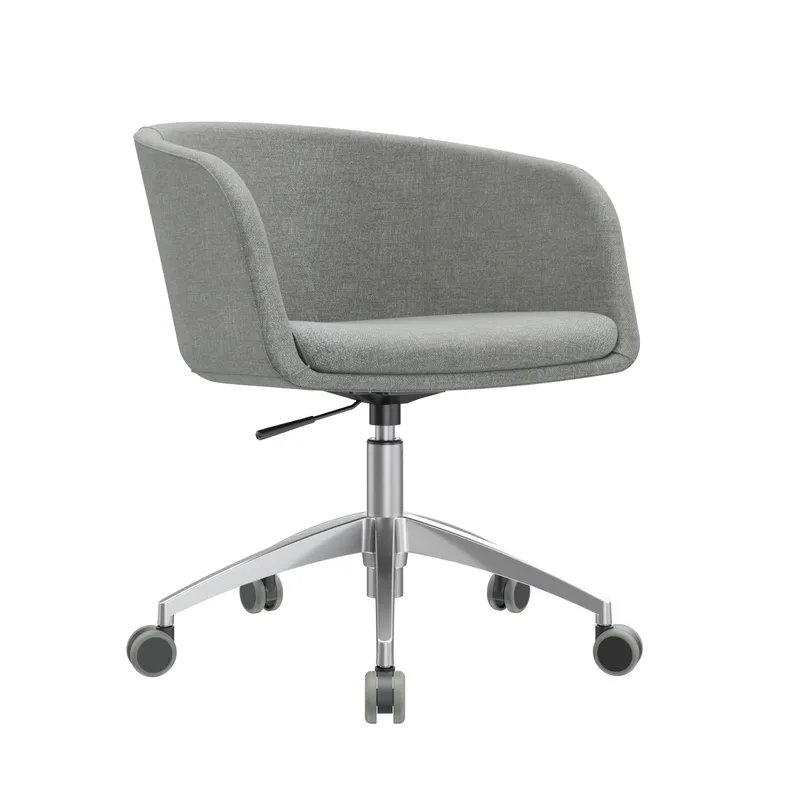 OFIDEAS - Poltrona Giratoria Boom Gris Acolchada Ofideas