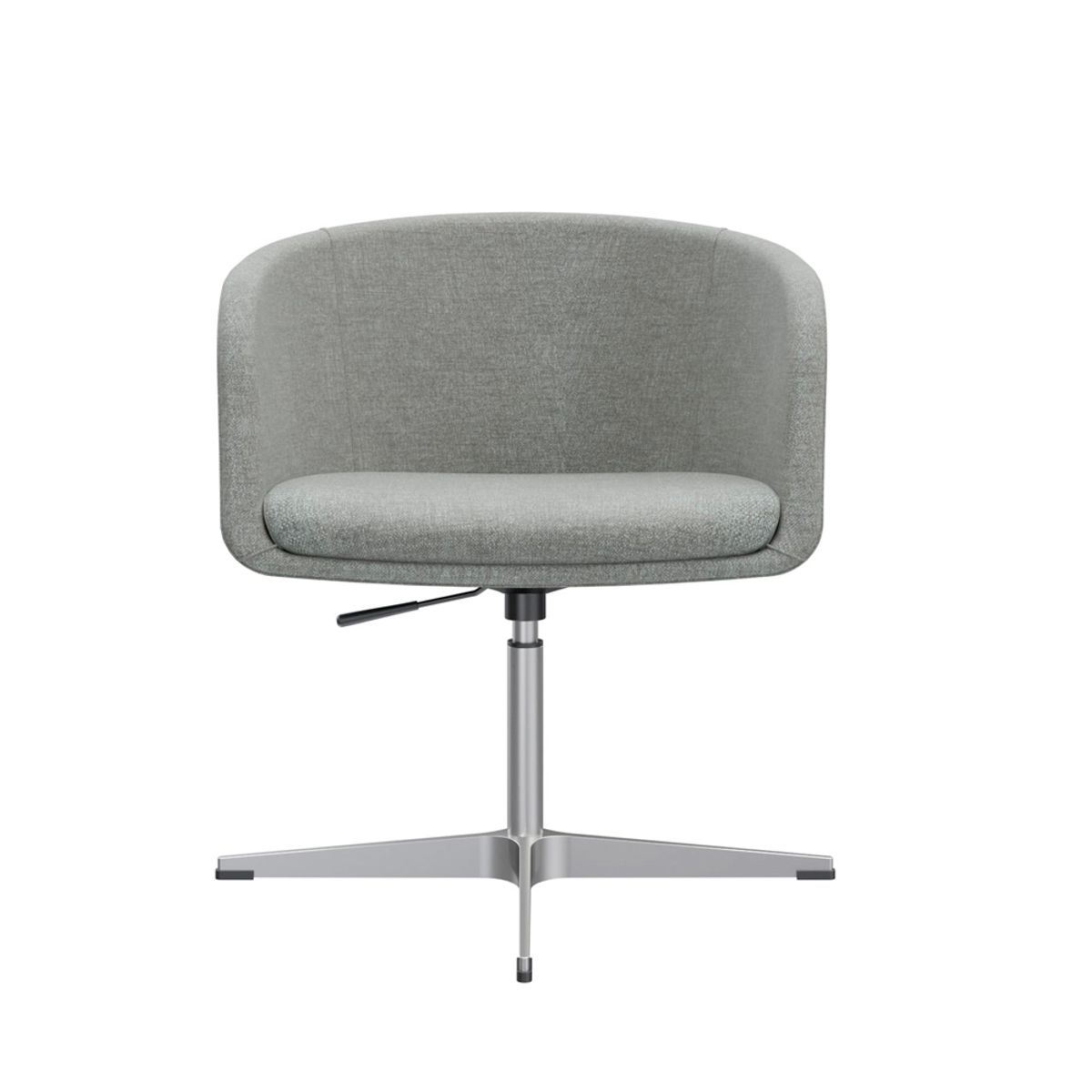 OFIDEAS - Poltrona Giratoria Boom Base Cross Gris Acolchada Ofideas