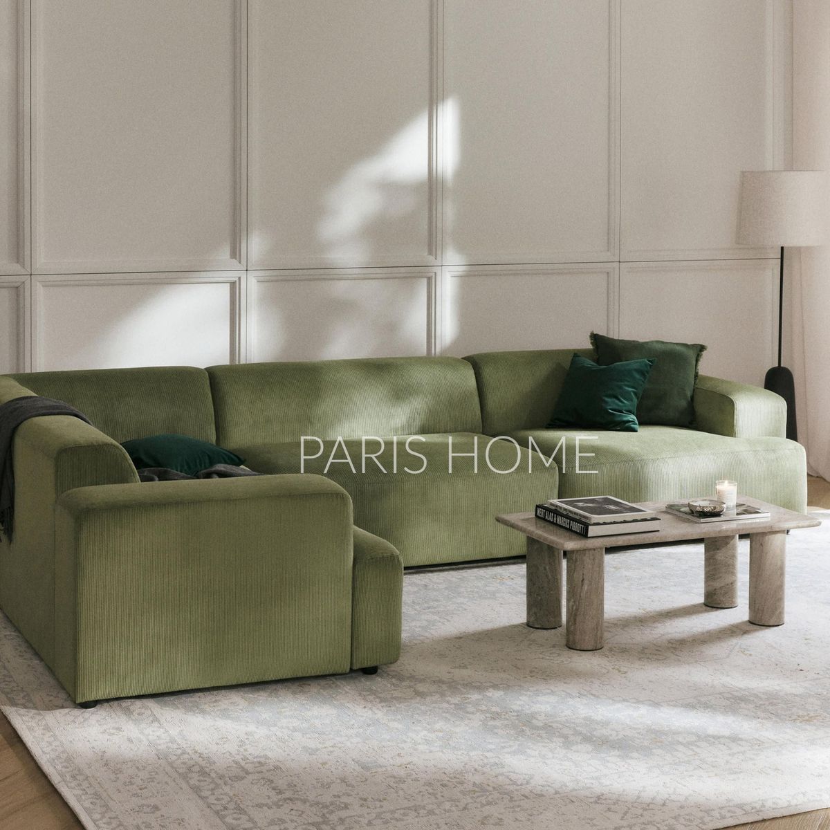 GENERICO - Seccional Izquierdo Rinconera Grande Gala 4 Plz Pana - Verde Oliva