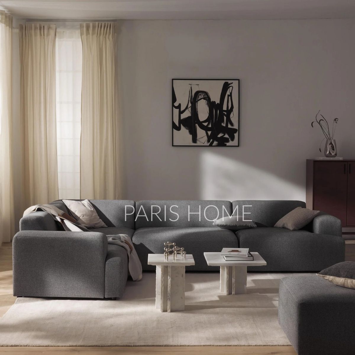 GENERICO - Seccional Izquierdo Rinconera Grande Gala 4 Plz Tejido - Gris