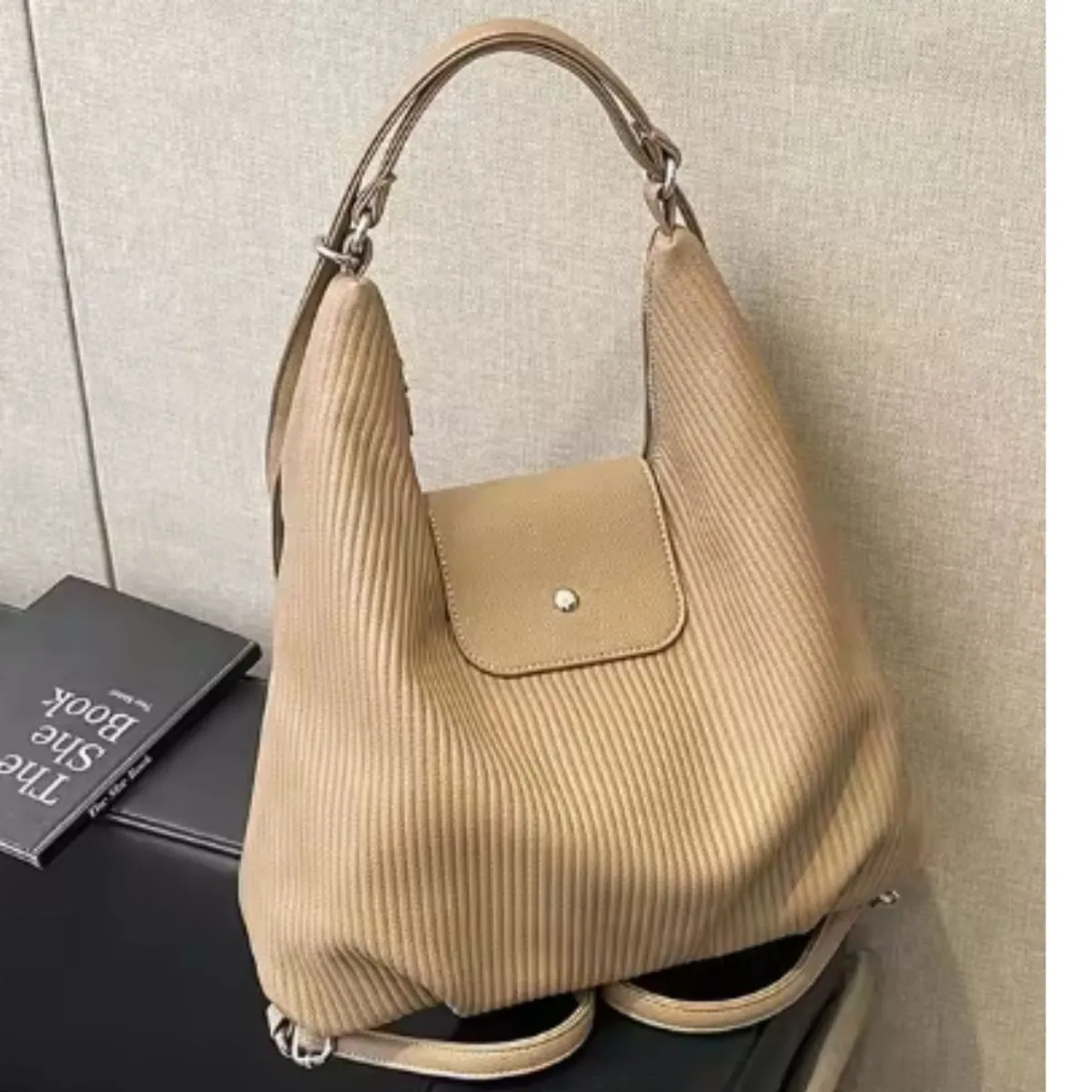 GENERICO - Bolso mochila Retro de gran capacidad para mujer bolso versátil