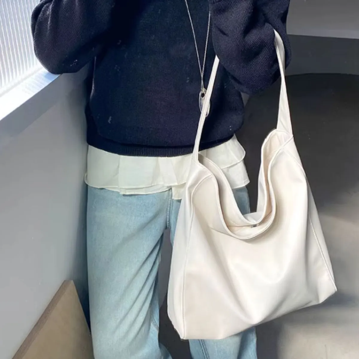 GENERICO - Bolso mochila Retro de gran capacidad para mujer bolso versátil