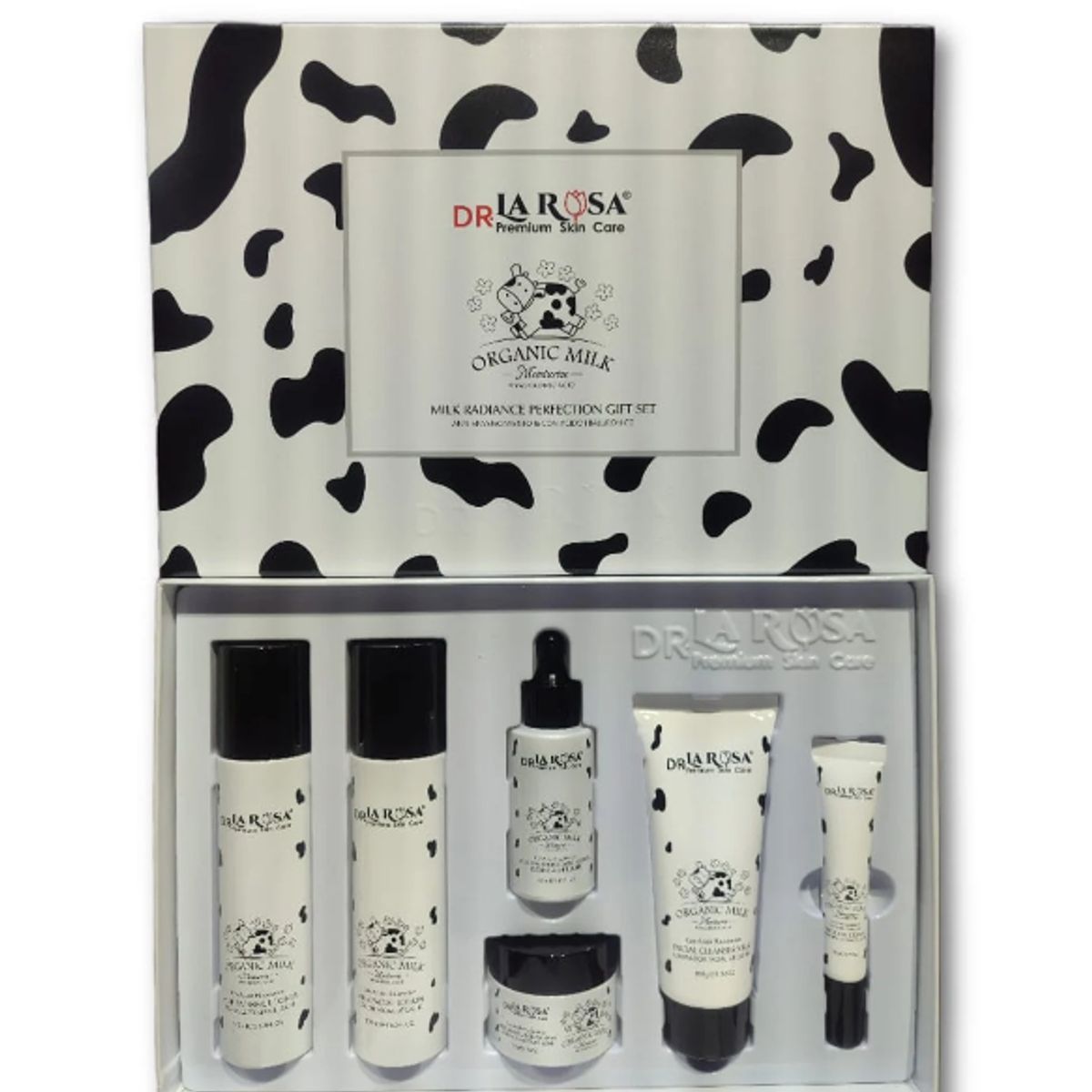 JM IMPORT - SET DE SKINCARE PREMIUM DE LECHE DR LA ROSA Y ÁCIDO HIALURÓNICO