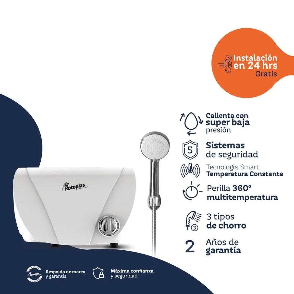 ROTOPLAS - Terma instantánea Modena - 500486