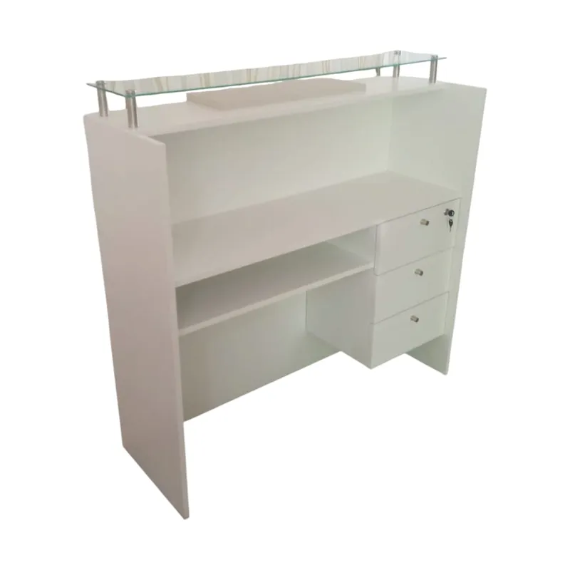 GENERICO - Counter Para Recepción con Tablero de Vidrio