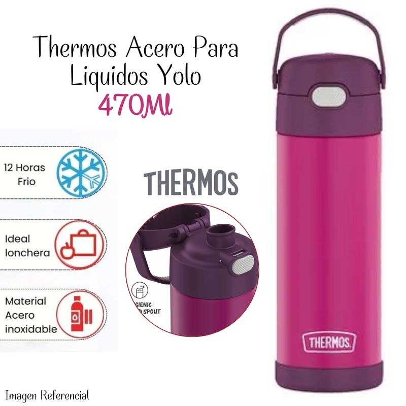 THERMOS - Termo Thermos Yolo Acero 470ml - Morado