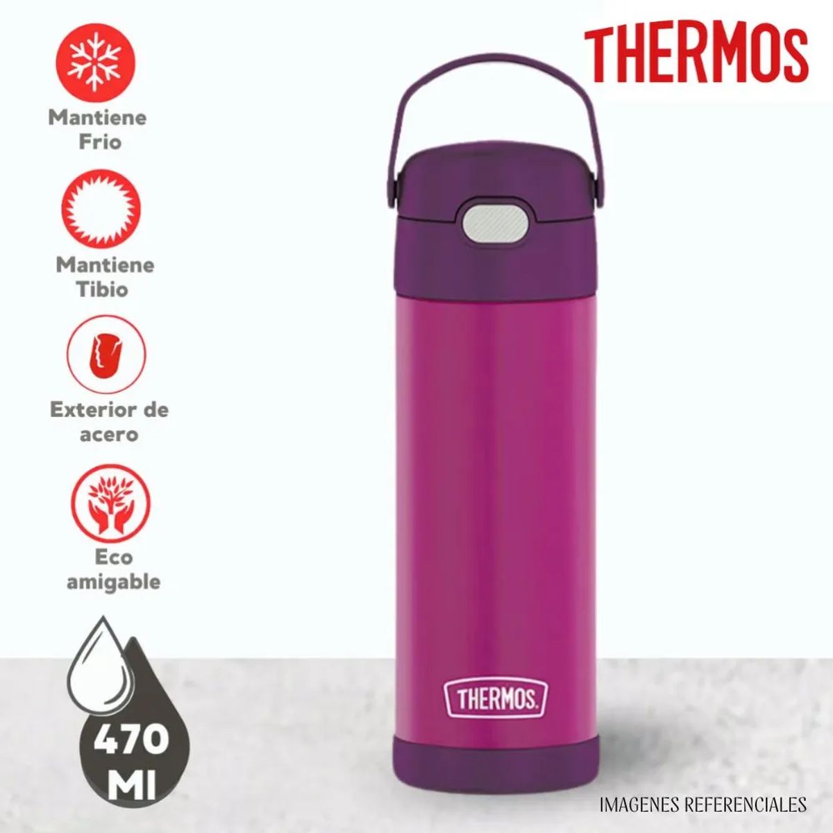 THERMOS - Termo Thermos Yolo Acero 470ml - Morado