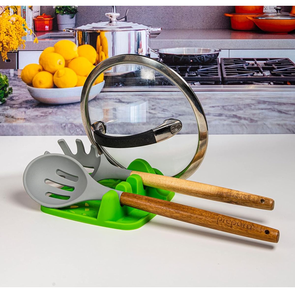 GENERICO - Escurridor de Cucharones Porta Tapa de Olla para Cocina Encimera