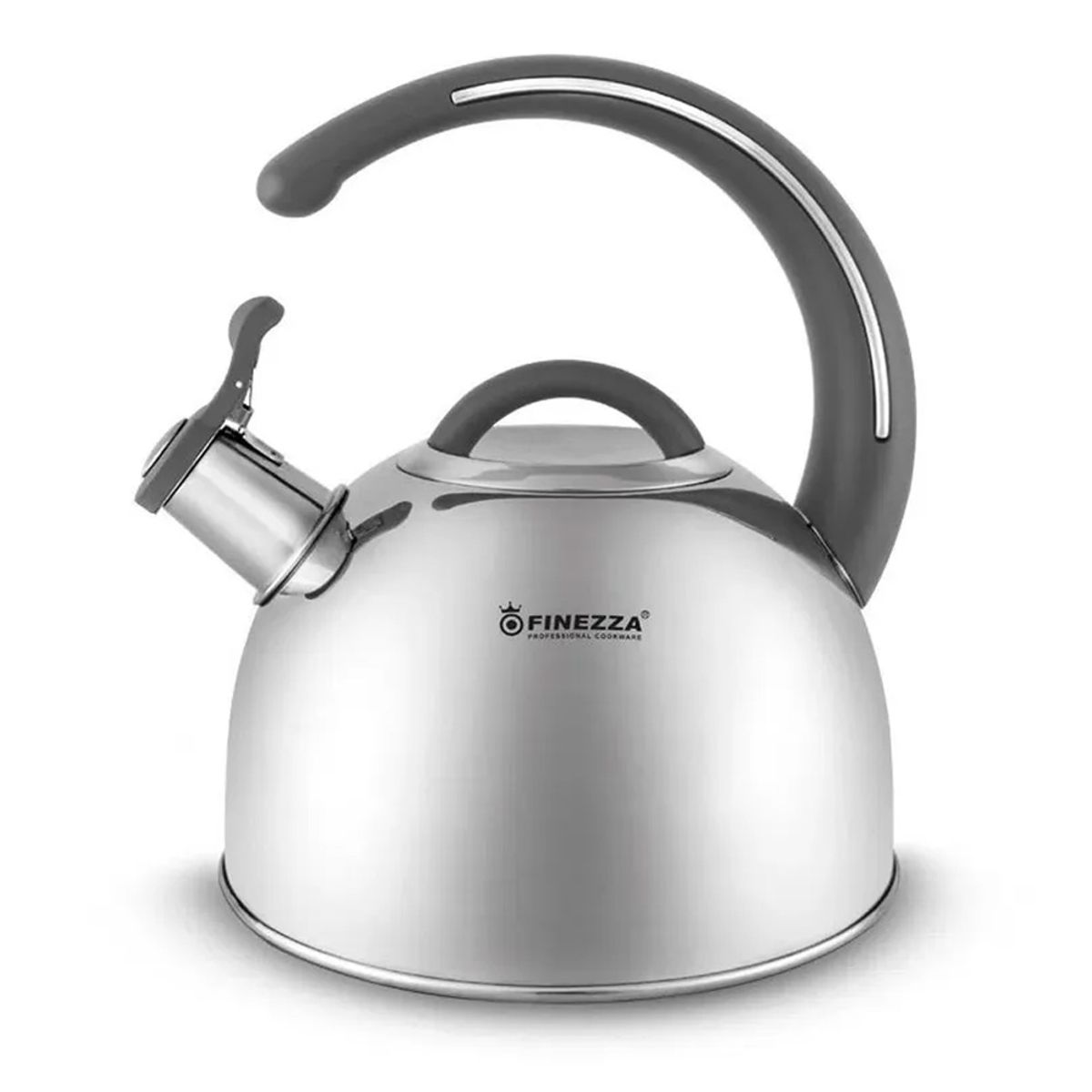 FINEZZA - Tetera de Acero 3.0 Litros FF-T0048 Mango Gris