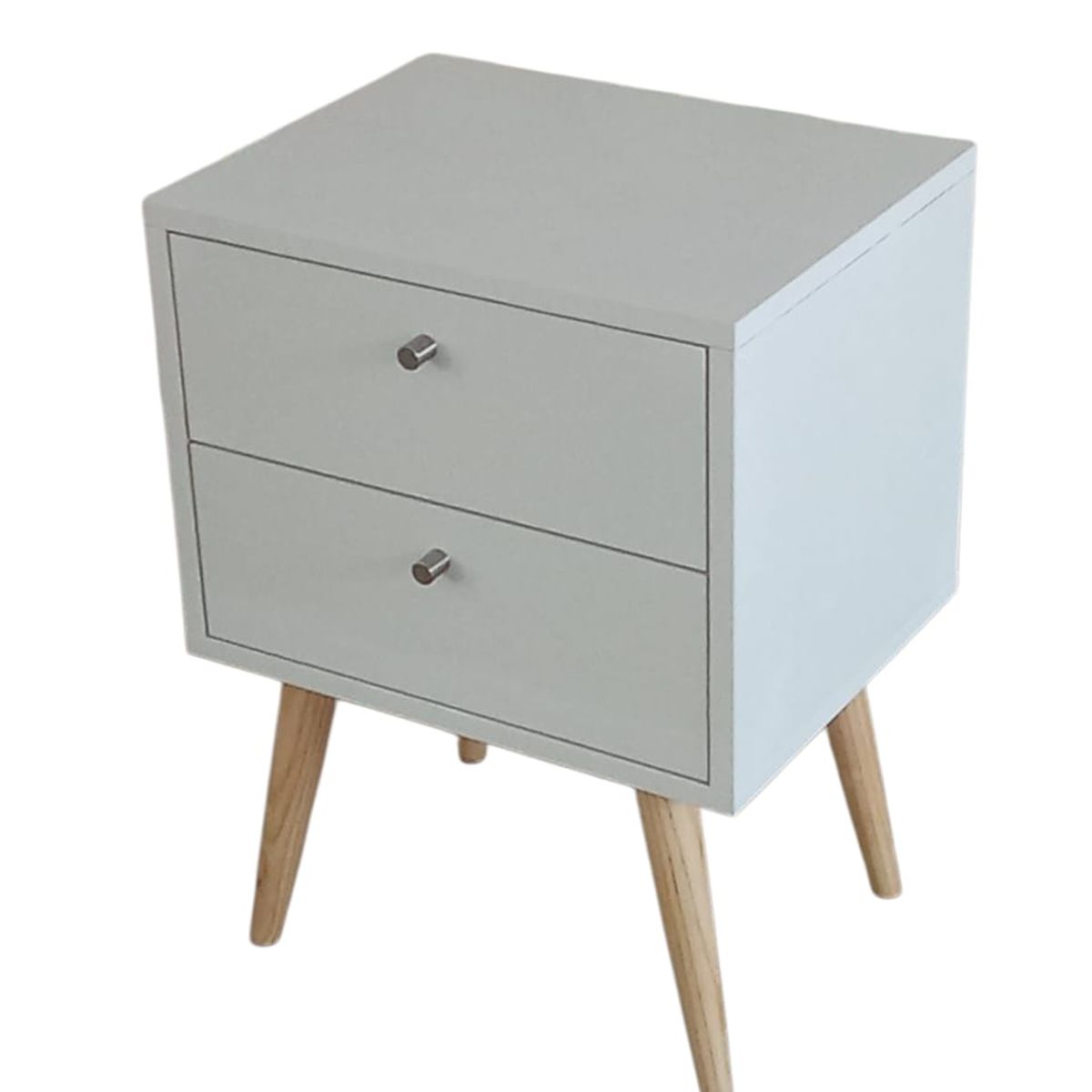 GENERICO - Velador Blanco Estilo Vintage