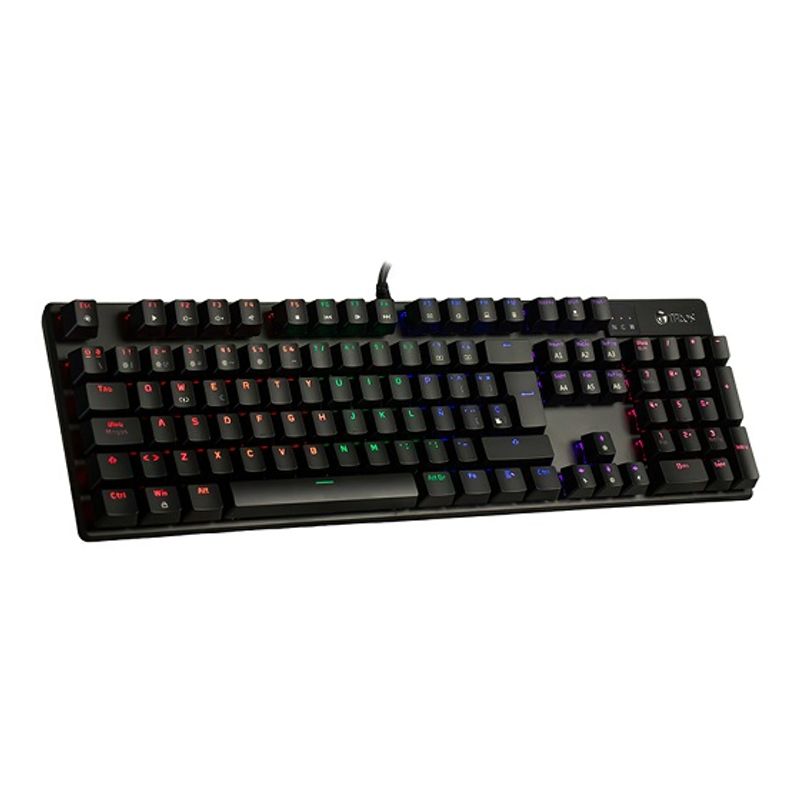 TEROS - Teclado Mecanico Teros Te-4068g Retroiluminación RGB Negro Español