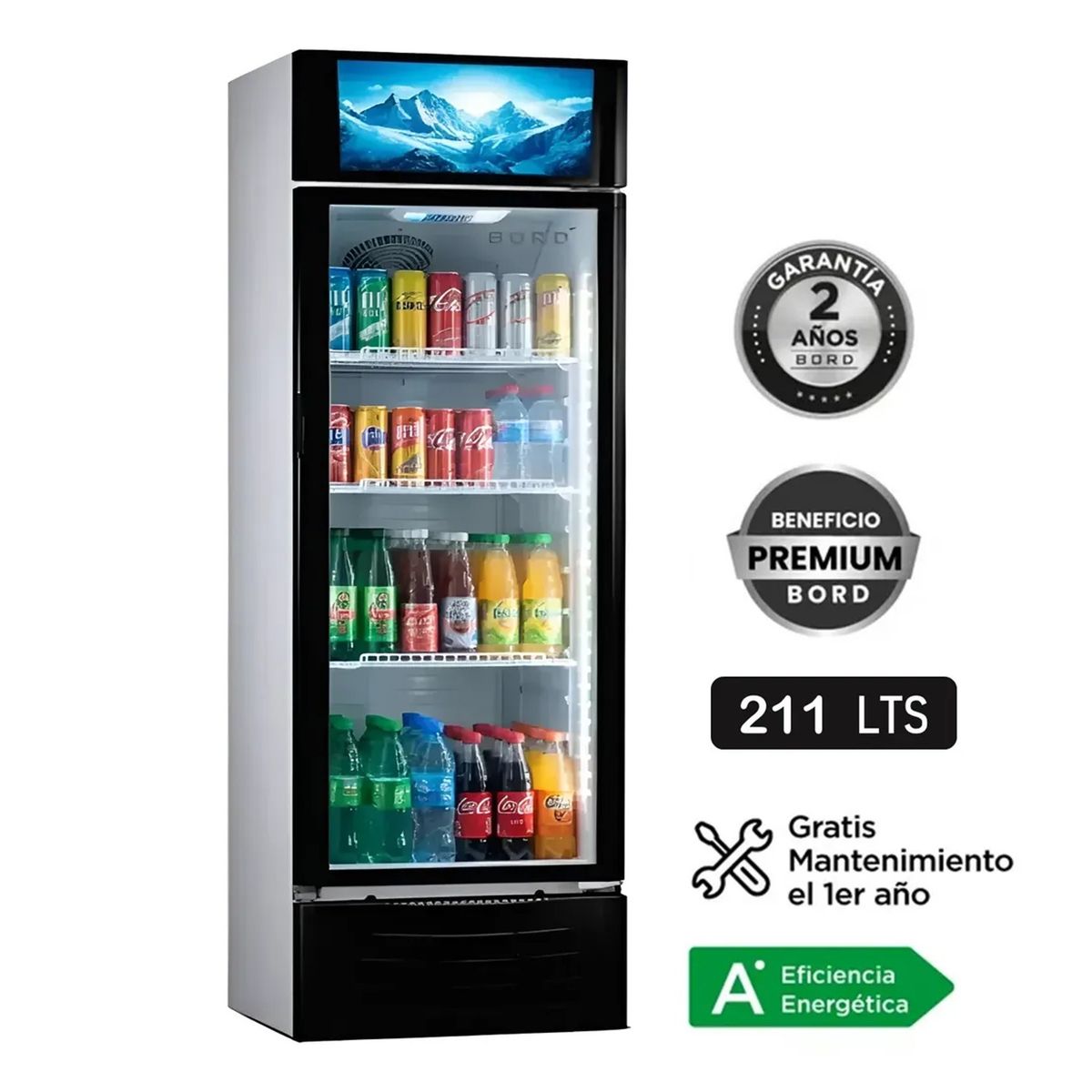 BORD - VITRINA EXHIBIDORA BORD VERTICAL 211LT EX211-M