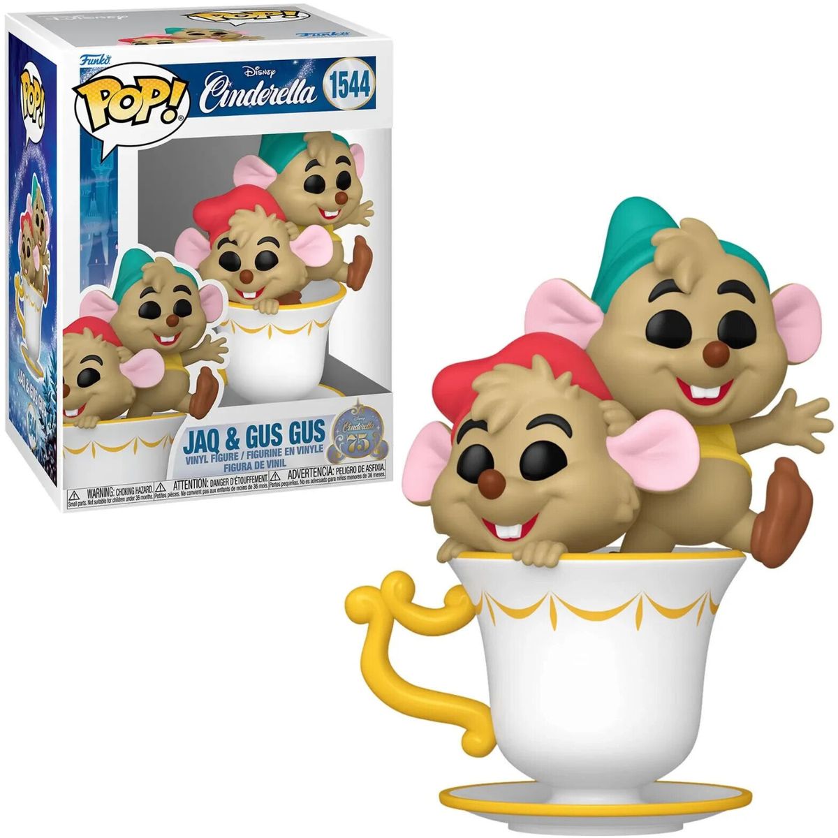 FUNKO - Funko Pop Jaq y Gus Gus - Disney Cenicienta Cinderella