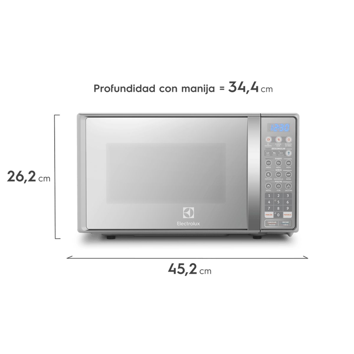 ELECTROLUX - Horno Microondas Electrolux 20 L EMDO20S2GSRUG