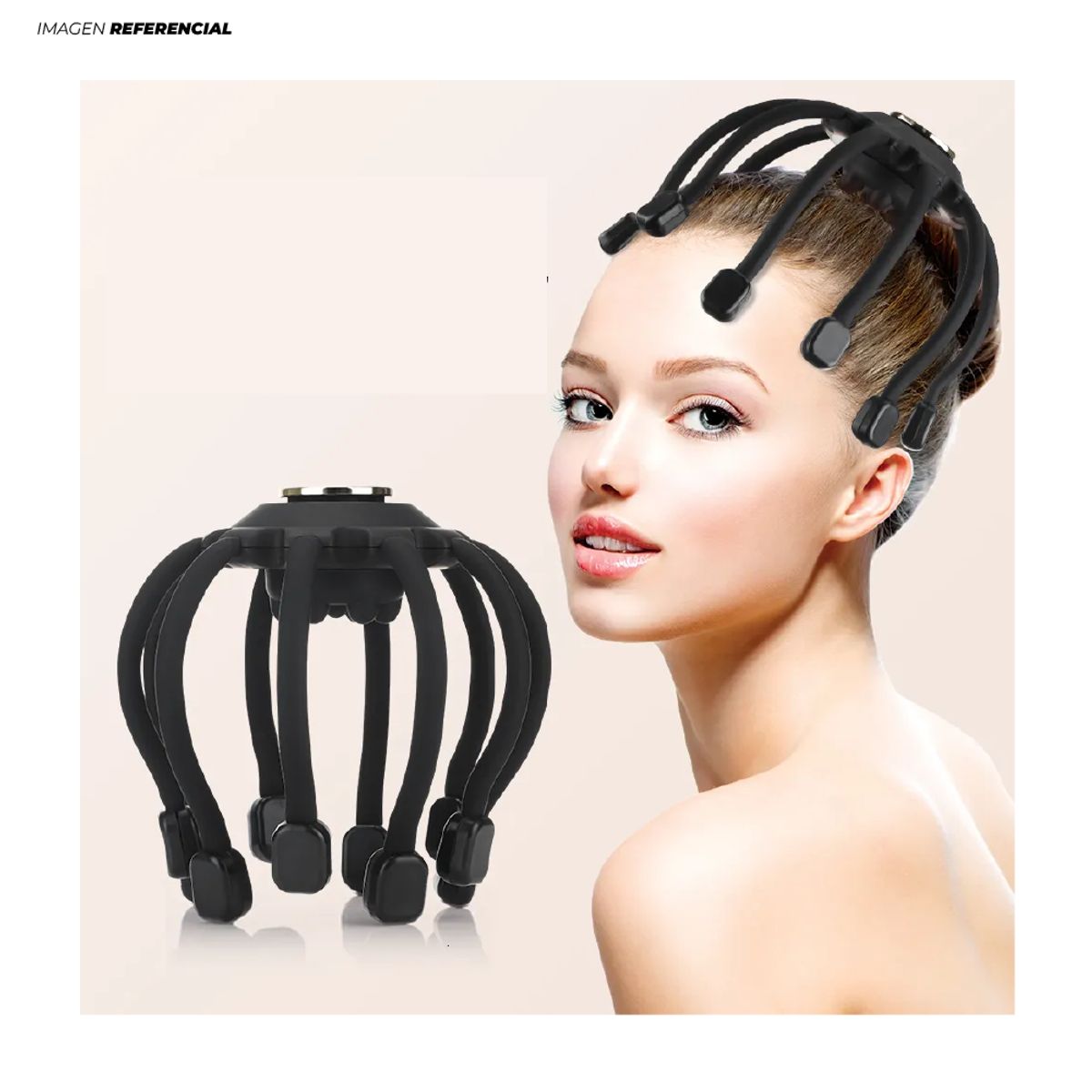 GENERICO - Masajeador Relajante Vibrador Estilo Pulpo Anti-Estrés Recargable