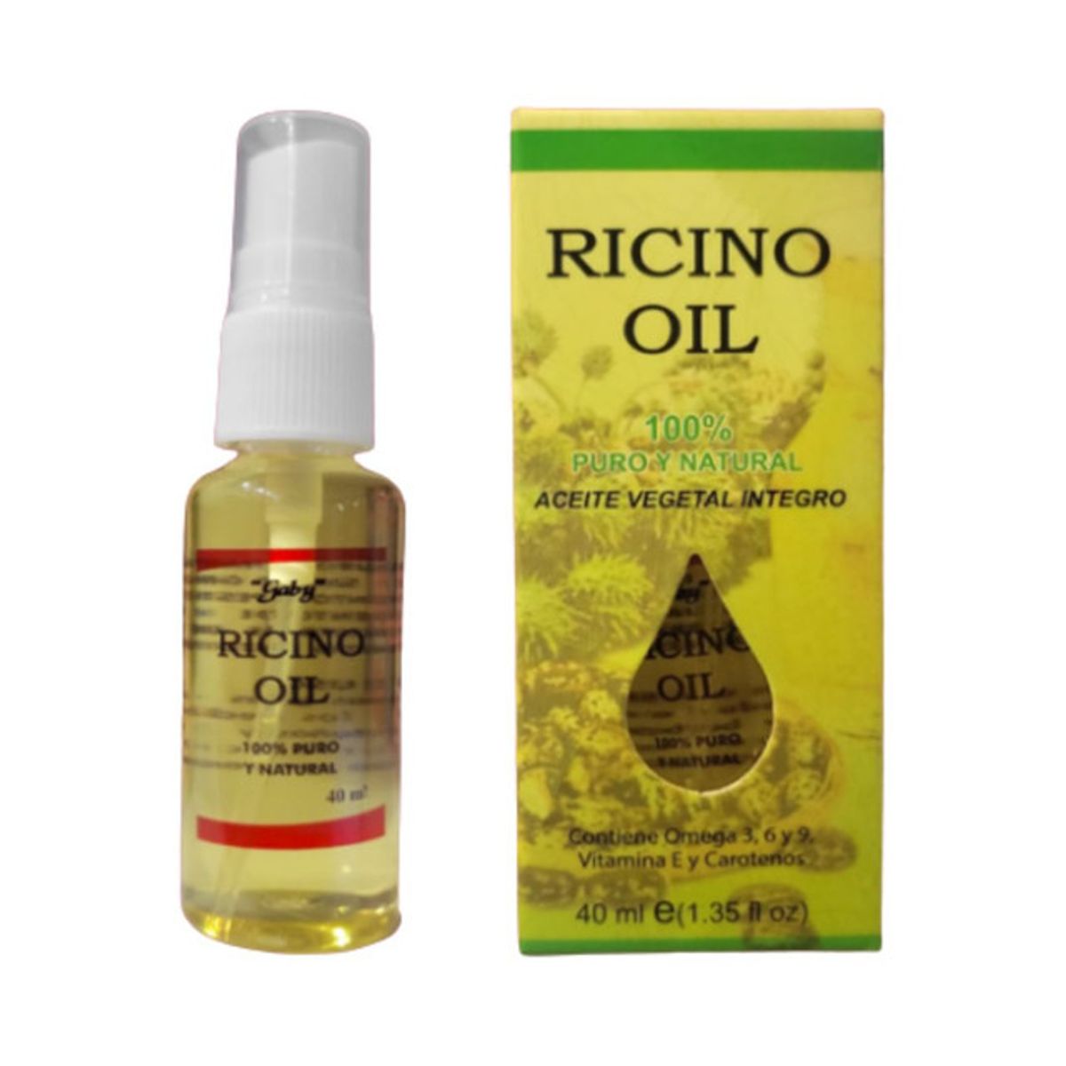 GENERICO - Aceite De Ricino 40ml Gaby