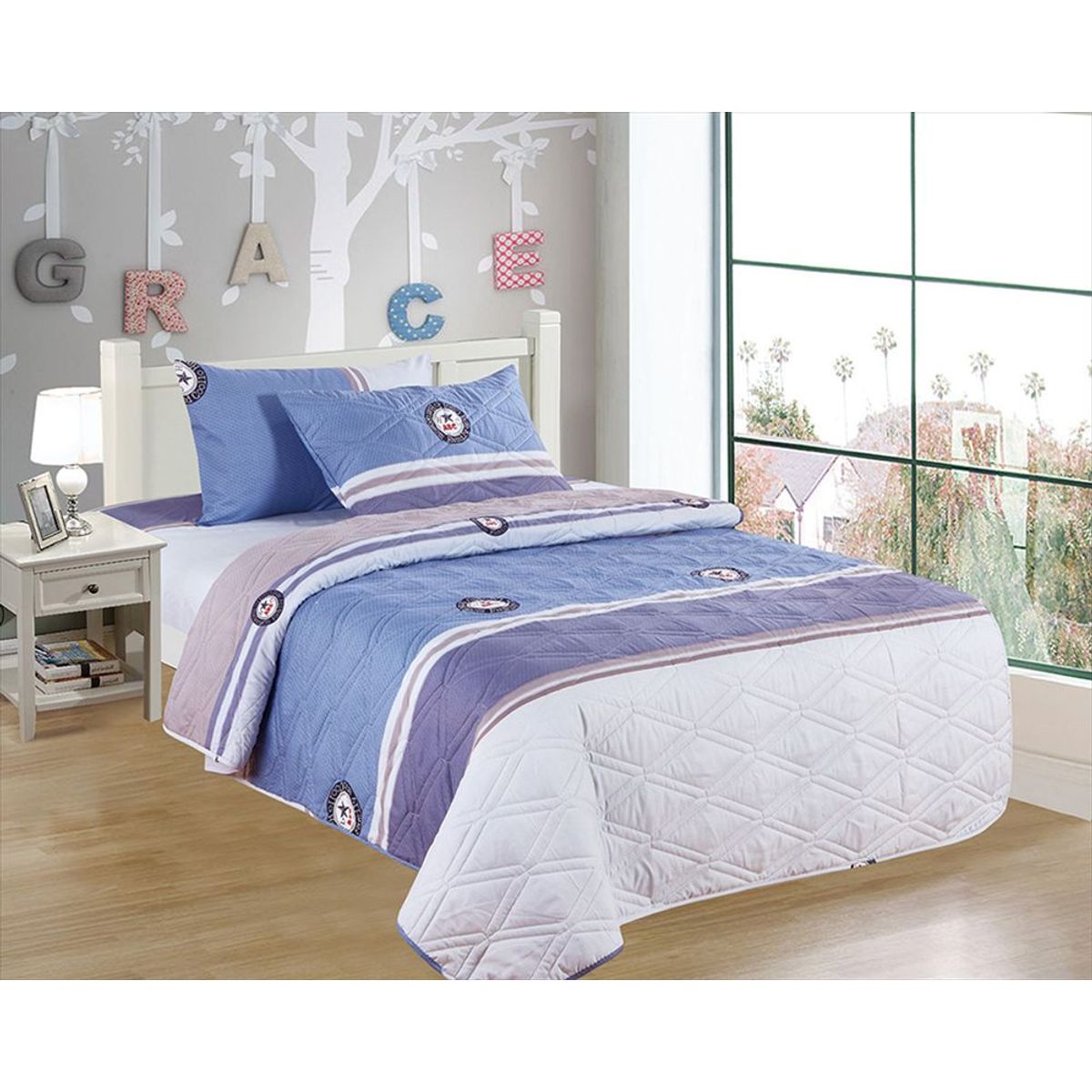 CASATEX - CUBRECAMA CASATEX KIDS DE 1.5 PLZ 100% ALGODÓN