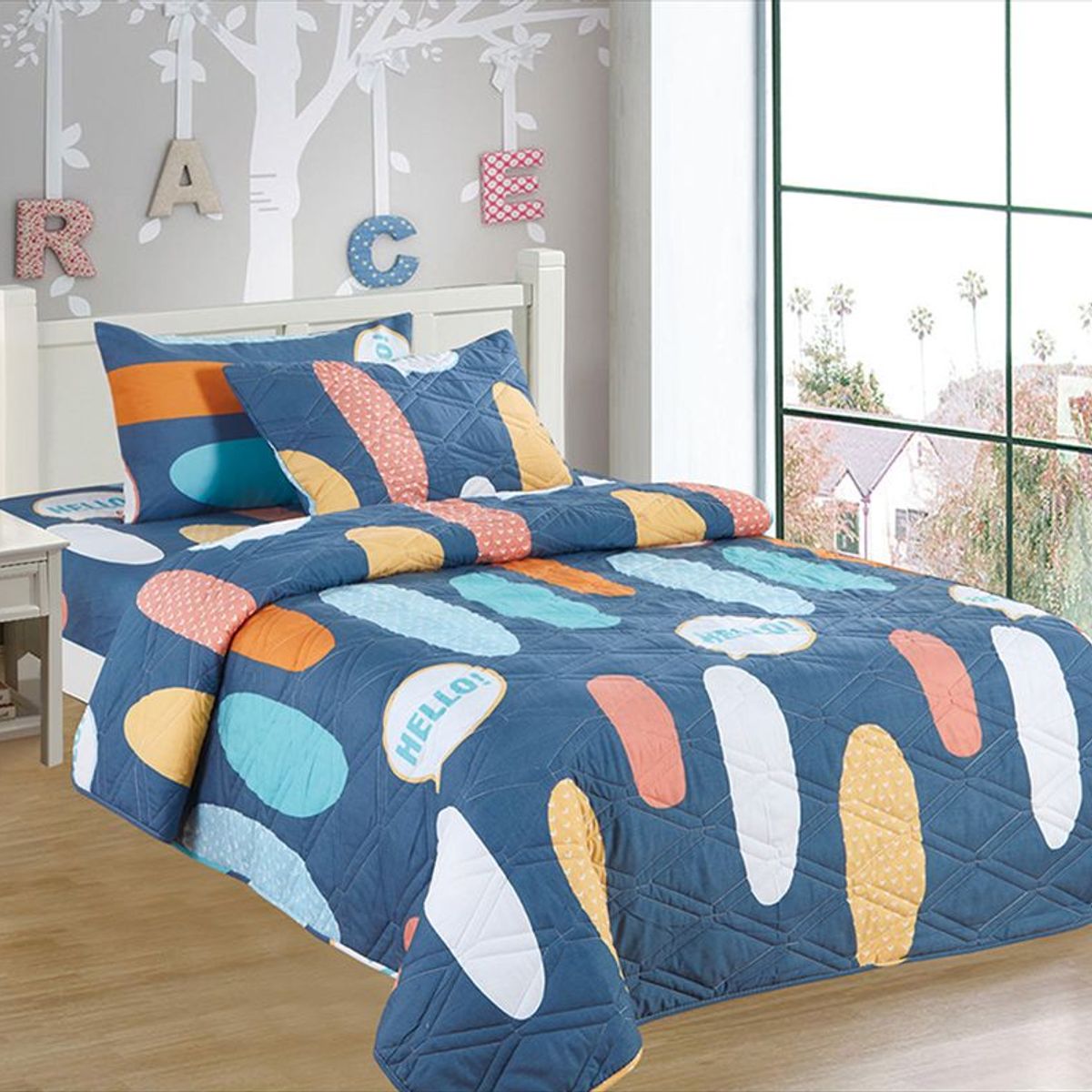 CASATEX - CUBRECAMA CASATEX KIDS DE 1.5 PLZ 100% ALGODÓN