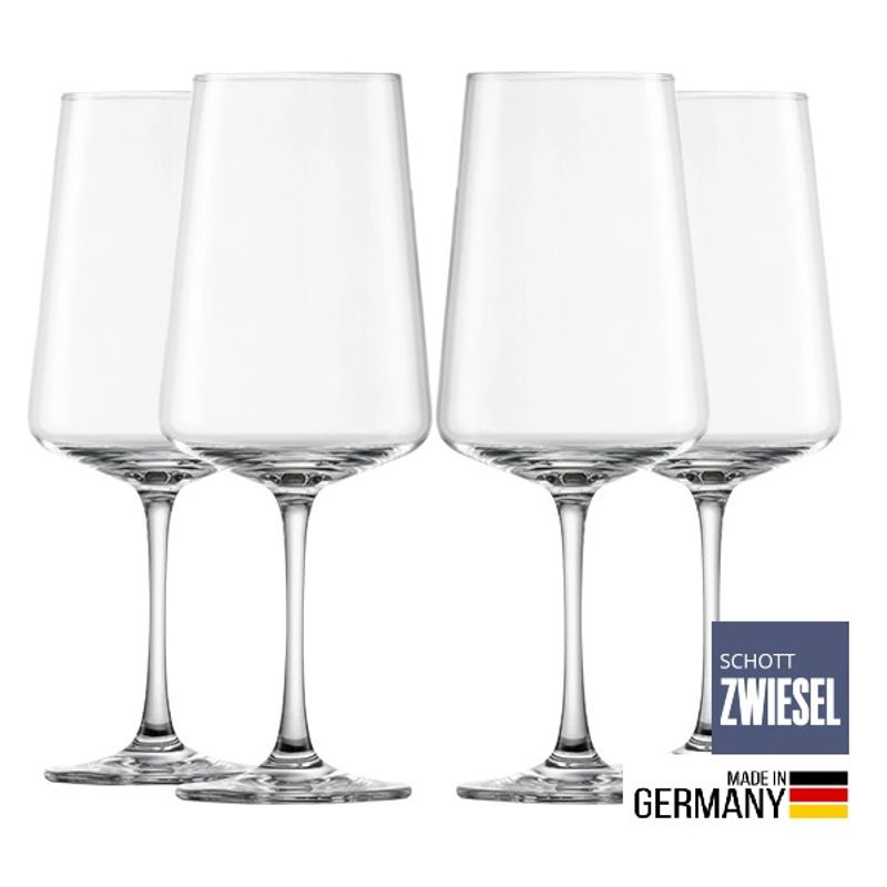 SCHOTT ZWIESEL - Set de 4 Copas Cristal Vino Tinto Zwiesel 380 ml HECHO EN ALEMANIA