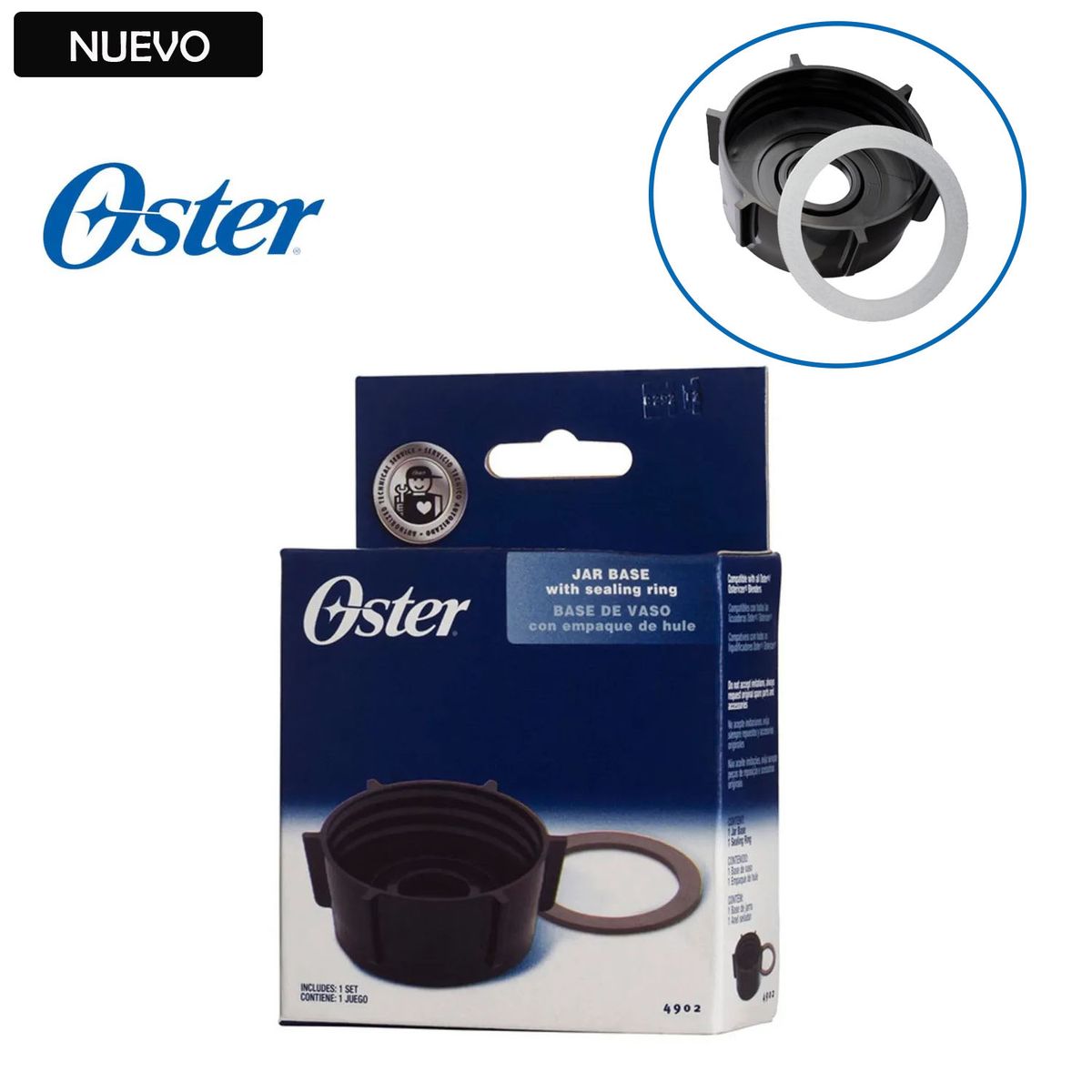 OSTER - Base de Vaso Oster Tipo Rosca con Empaque de Hule