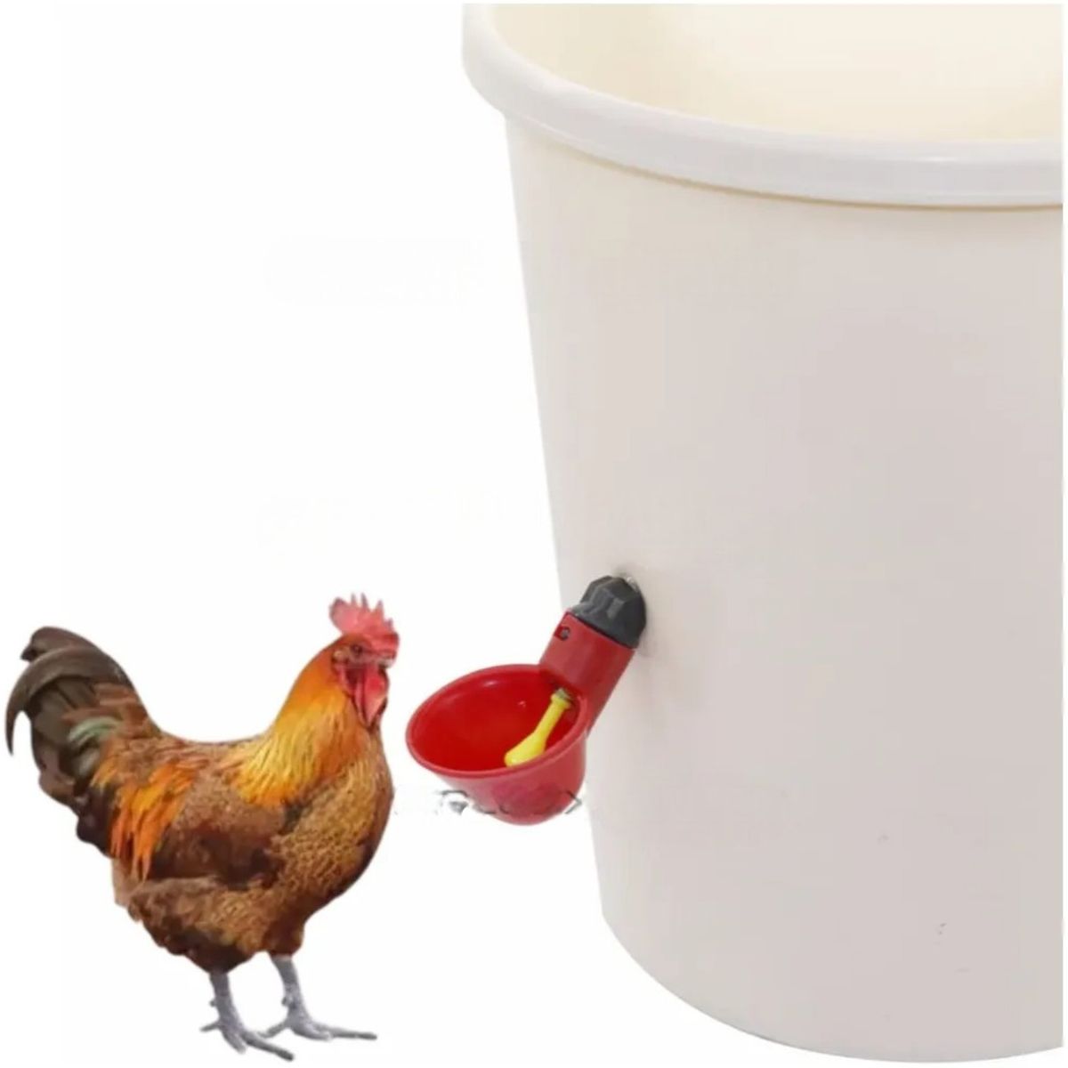 GENERICO - PACK X25UND BEBEDERO AUTOMÁTICO PARA AVES DE CORRAL CODORNIZ