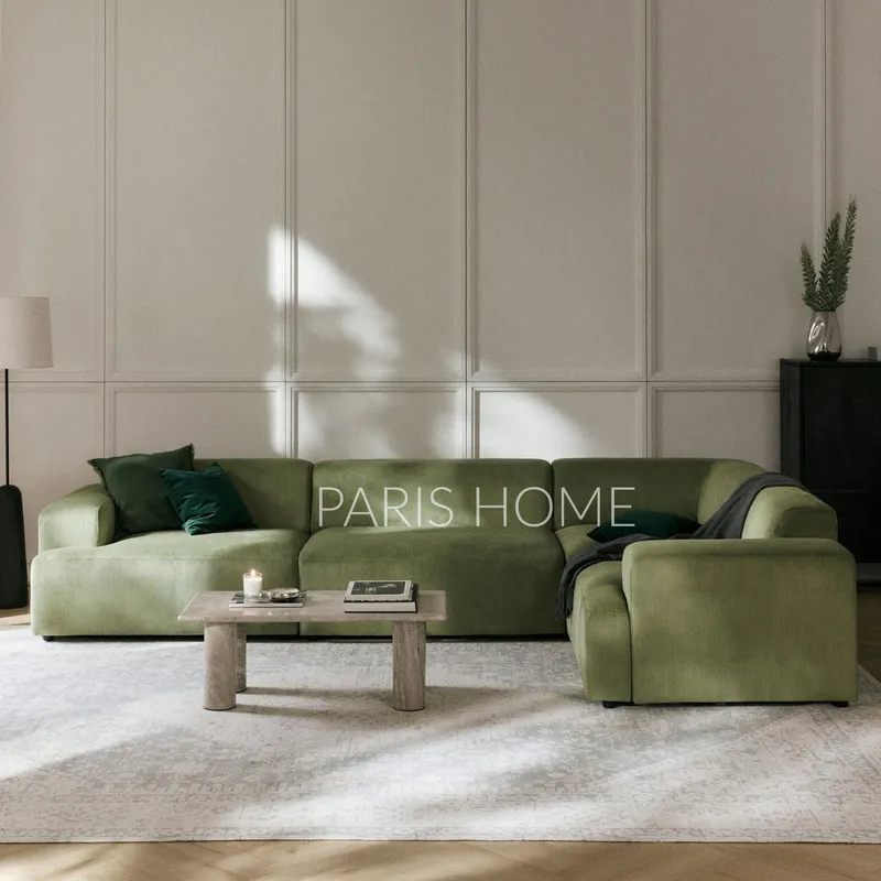 GENERICO - Seccional Derecho Rinconera Grande Gala 4 Plz Pana - Verde Oliva