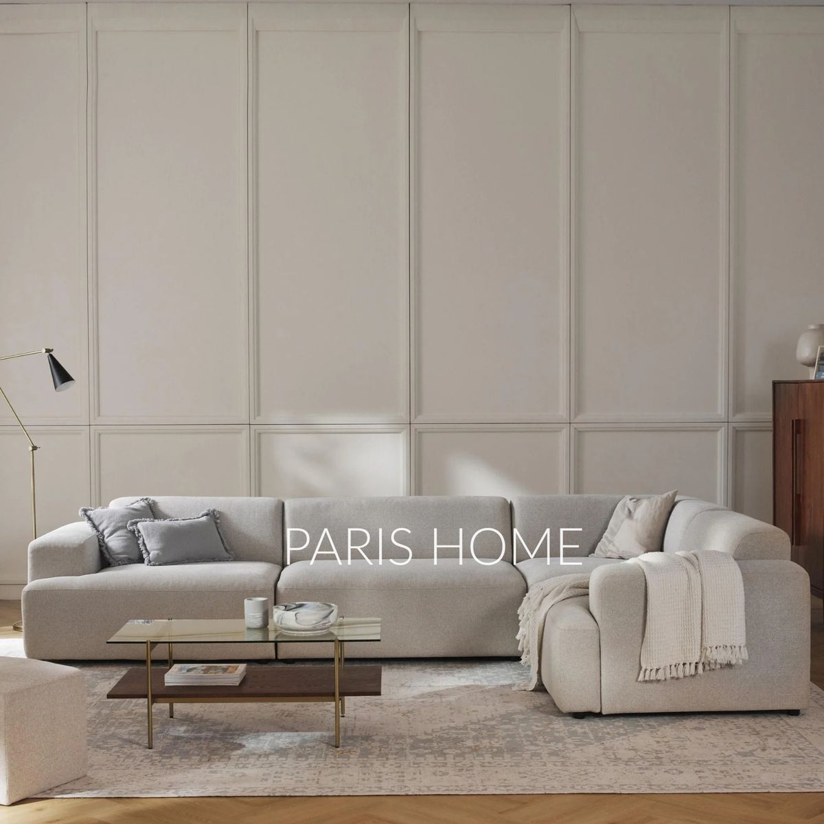 GENERICO - Seccional Derecho Rinconera Grande Gala 4 Plz Tejido - Beige Claro