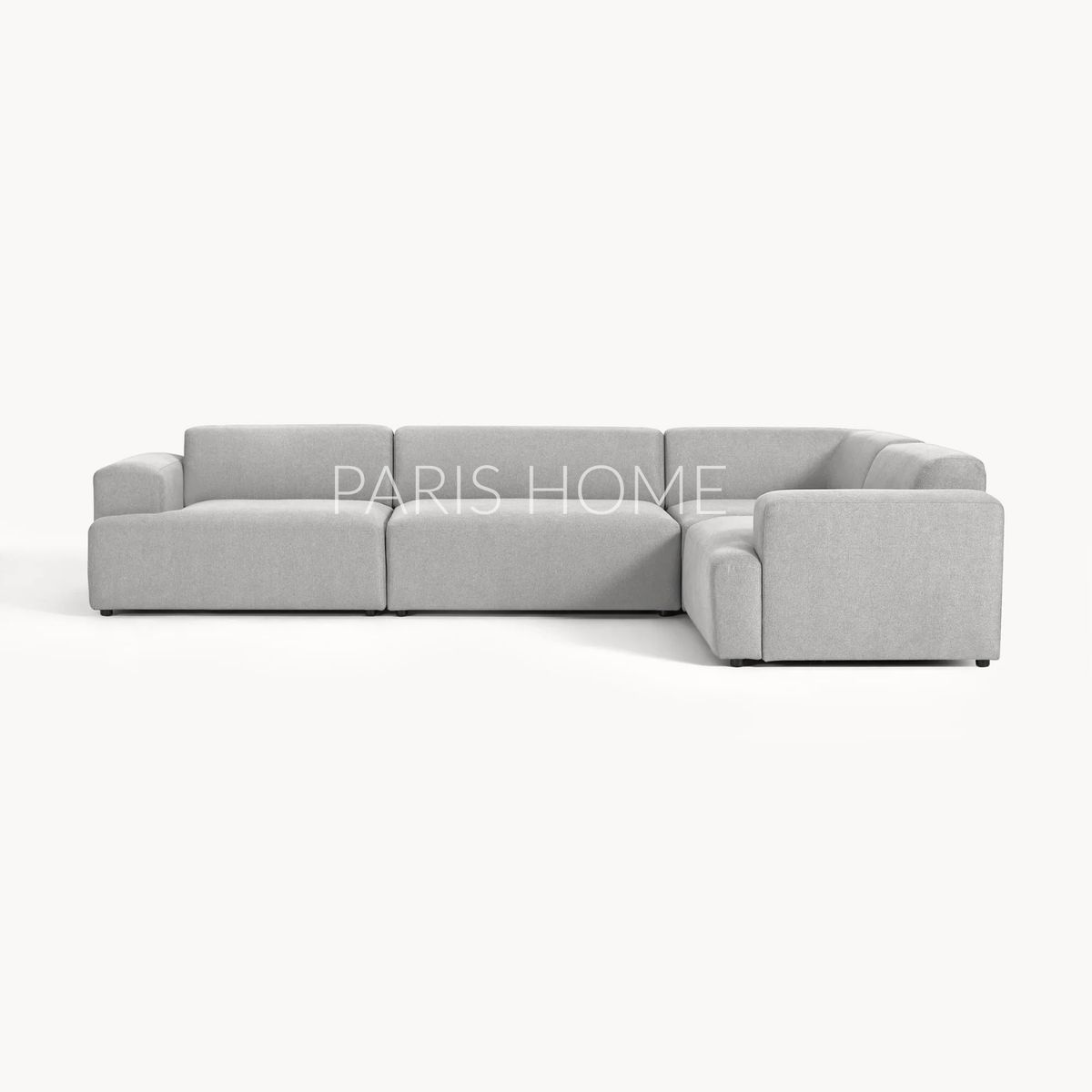 GENERICO - Seccional Derecho Rinconera Grande Gala 4 Plz Tejido - Gris Claro