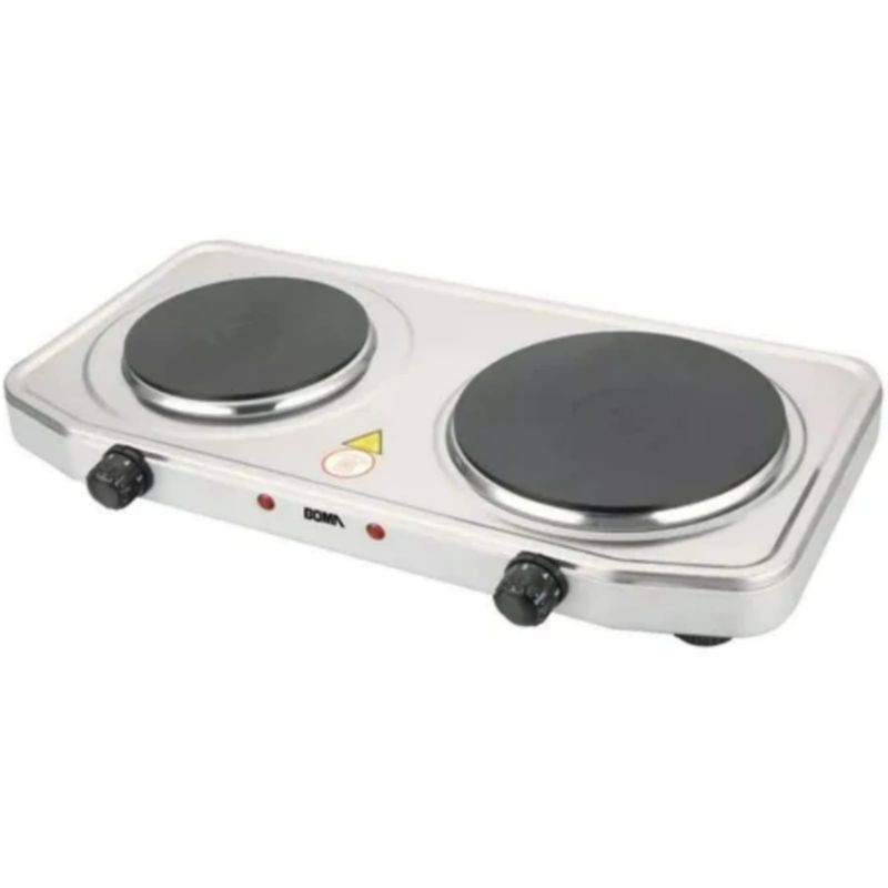 GENERICO - Cocina Eléctrica 2 hornillas Portátil 1000W BOMA Bm-200a