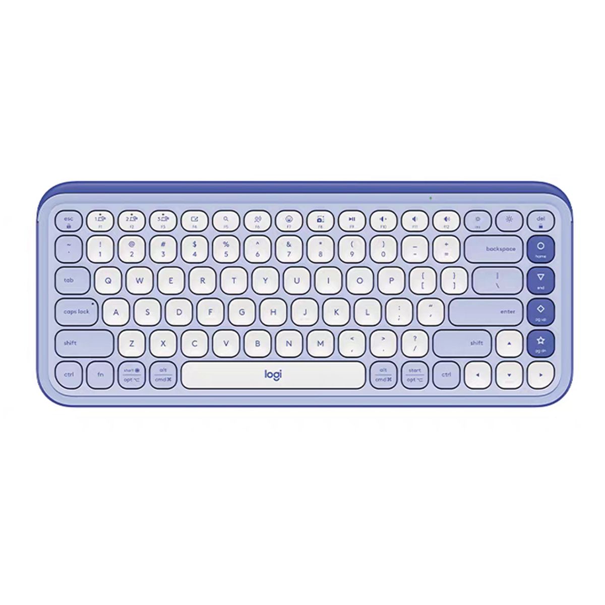 LOGITECH - Teclado Logitech Pop Icon Keys Bluetooth multidispositivo Azul