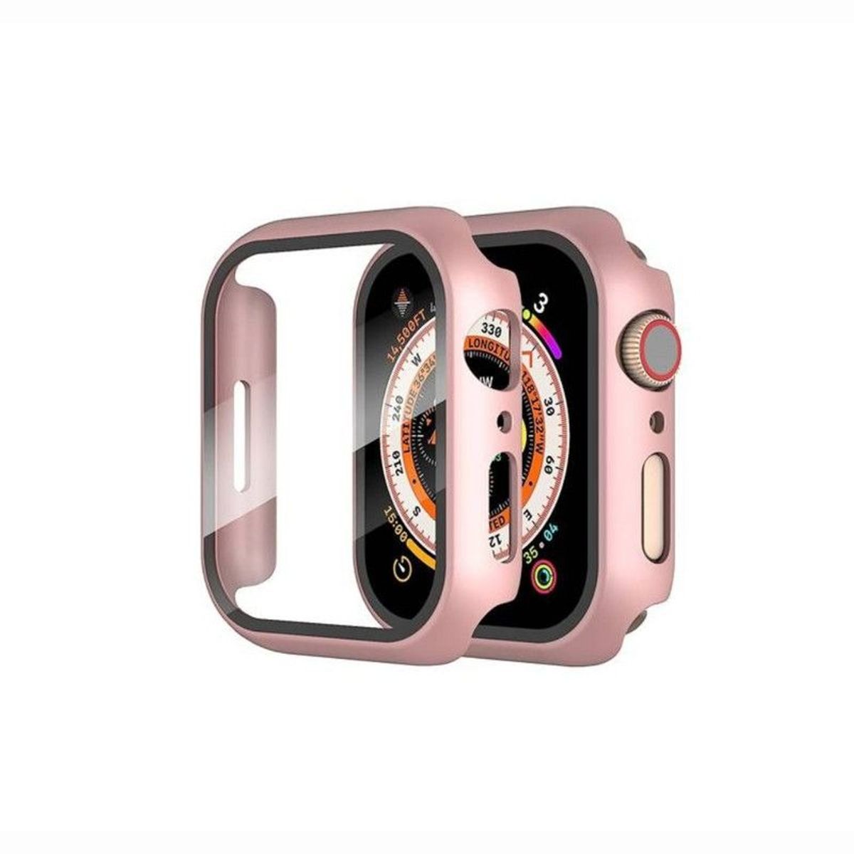 GENERICO - Bumper Case Convertidor a Ultra para Apple Watch 45MM Oro Rosa