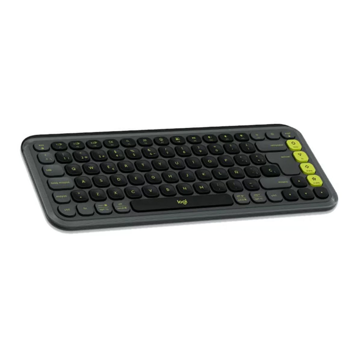 LOGITECH - Teclado Logitech Pop Icon Keys Bluetooth multidispositivo Negro