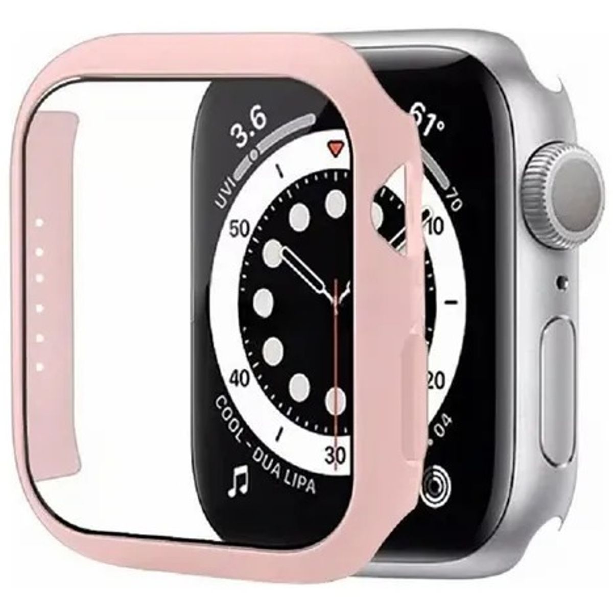 GENERICO - BUMPER CASE PARA  WATCH DE 46MM SERIE 10 ROSADO