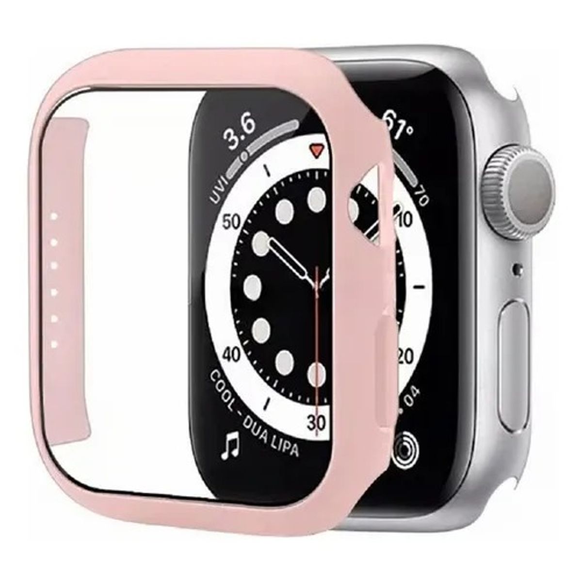 GENERICO - BUMPER CASE PARA  WATCH DE 46MM SERIE 10 ROSADO
