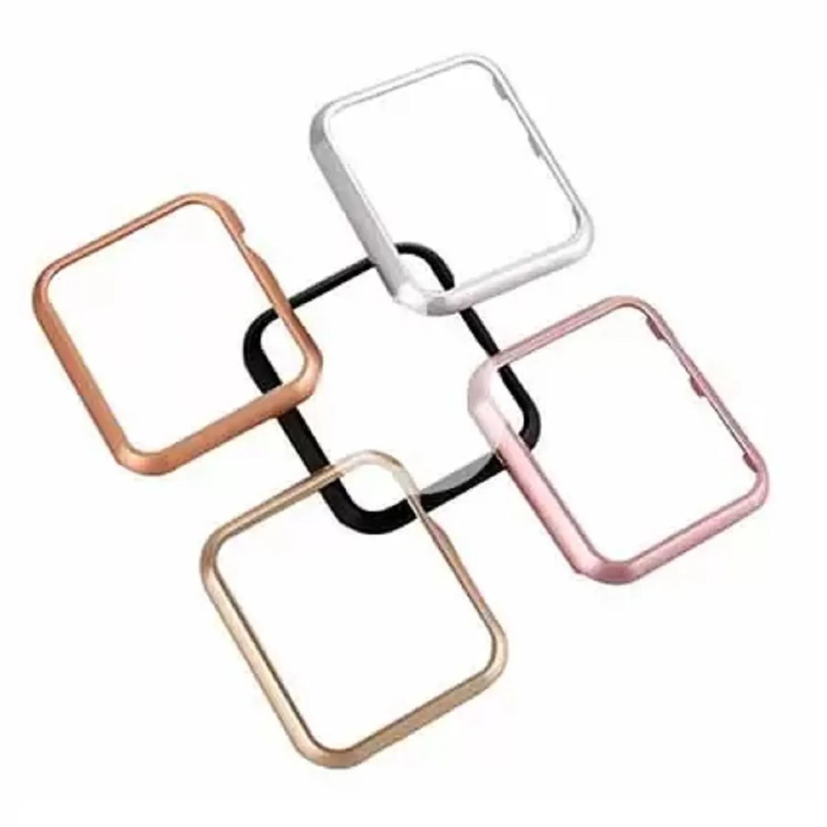 GENERICO - BUMPER CASE DE ACERO INOX PARA SMARTWATCH DE 45MM DORADO