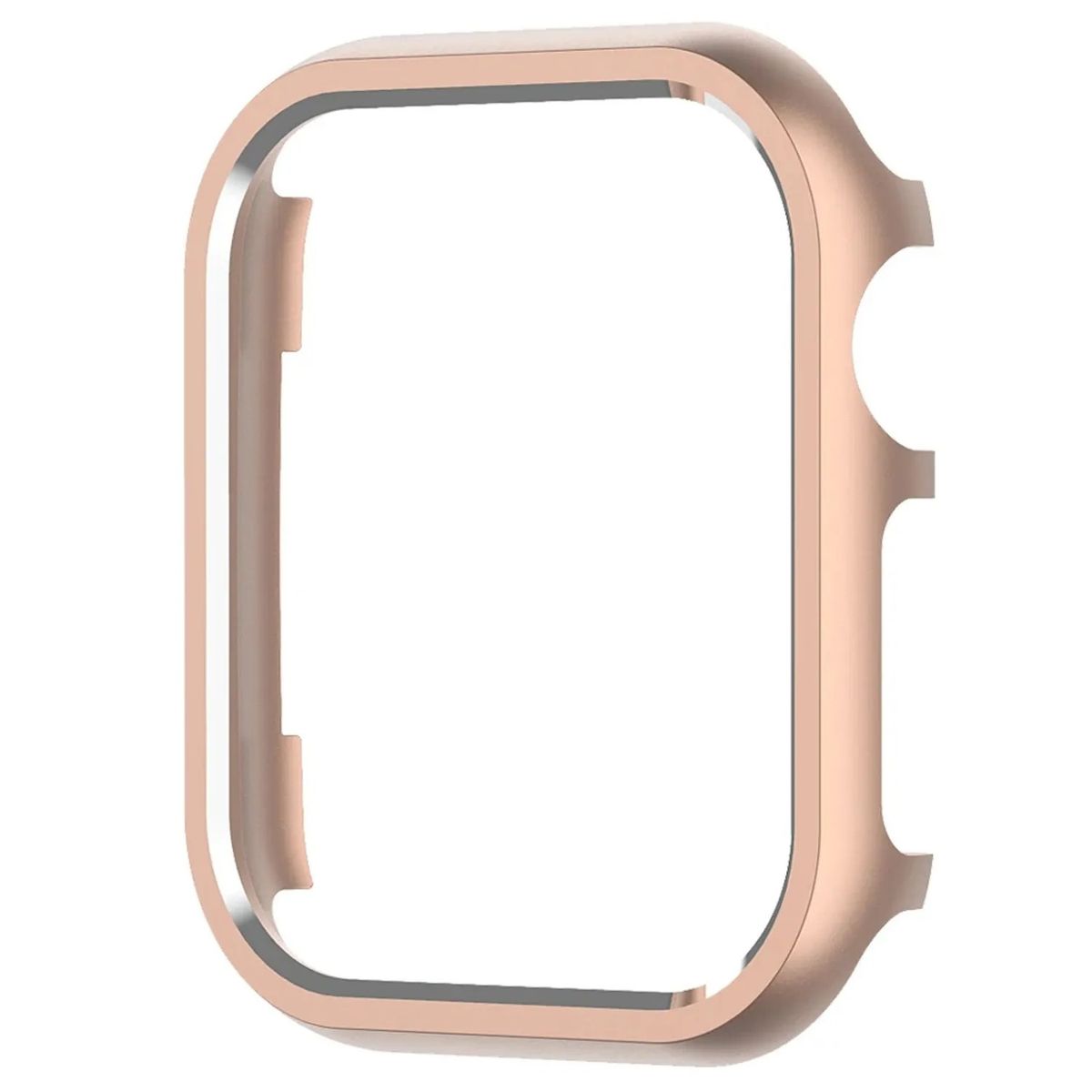 GENERICO - BUMPER CASE DE ACERO INOX PARA SMARTWATCH DE 41MM ROSADO