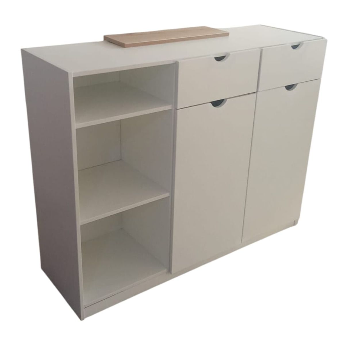 GENERICO - Counter Blanco Decorado Duna Exhibidor