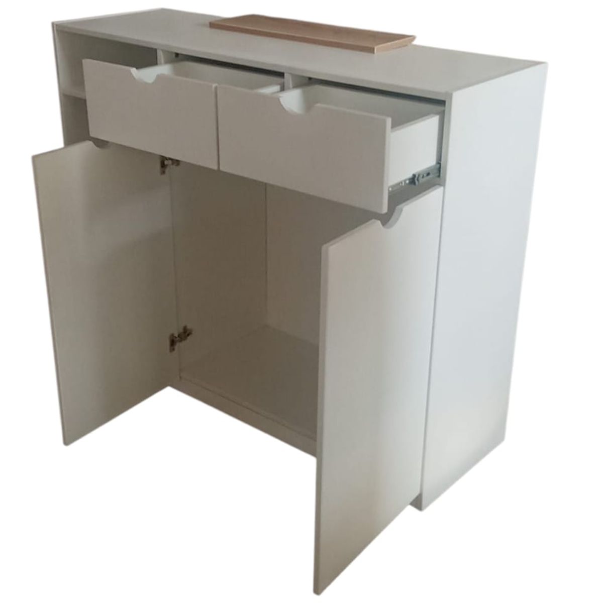 GENERICO - Counter Blanco Decorado Duna Exhibidor