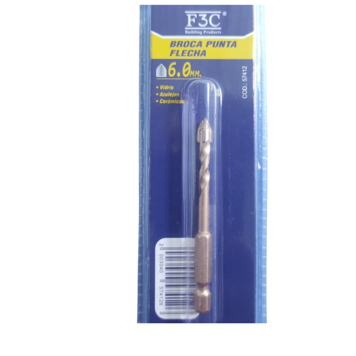 GENERICO - BROCA PUNTA FLECHA DE 6MM