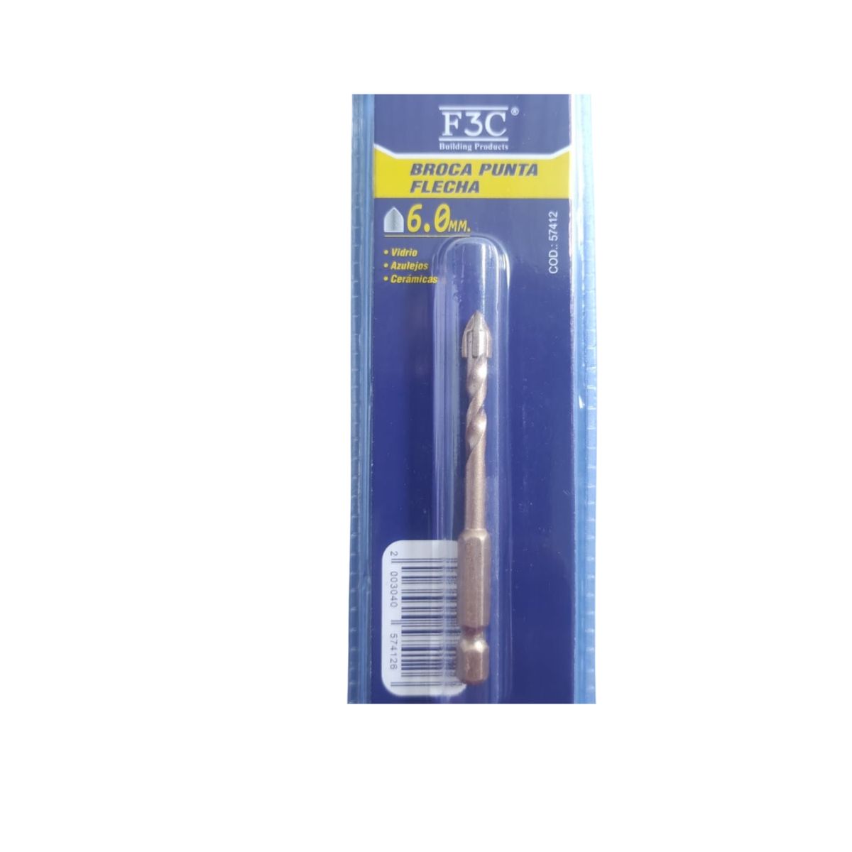 GENERICO - BROCA PUNTA FLECHA DE 6MM