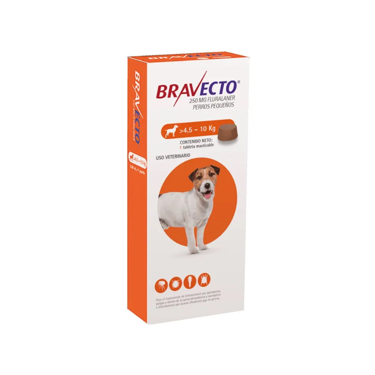 BRAVECTO - Bravecto para perros de  4,5kg -10kg masticable