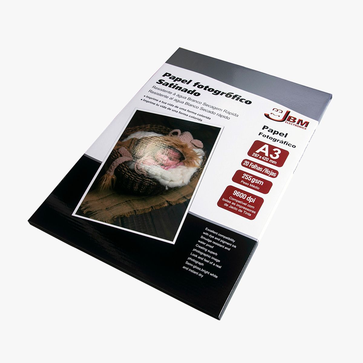 NACIONAL - Papel Fotográfico Satinado A3-JBM