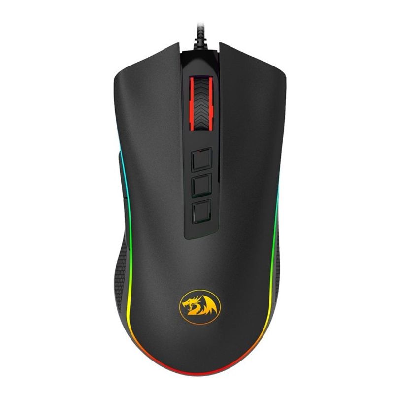 REDRAGON - MOUSE GAMER REDRAGON COBRA ( M711 ) LED RGB - USB - 10000 DPI - BLACK