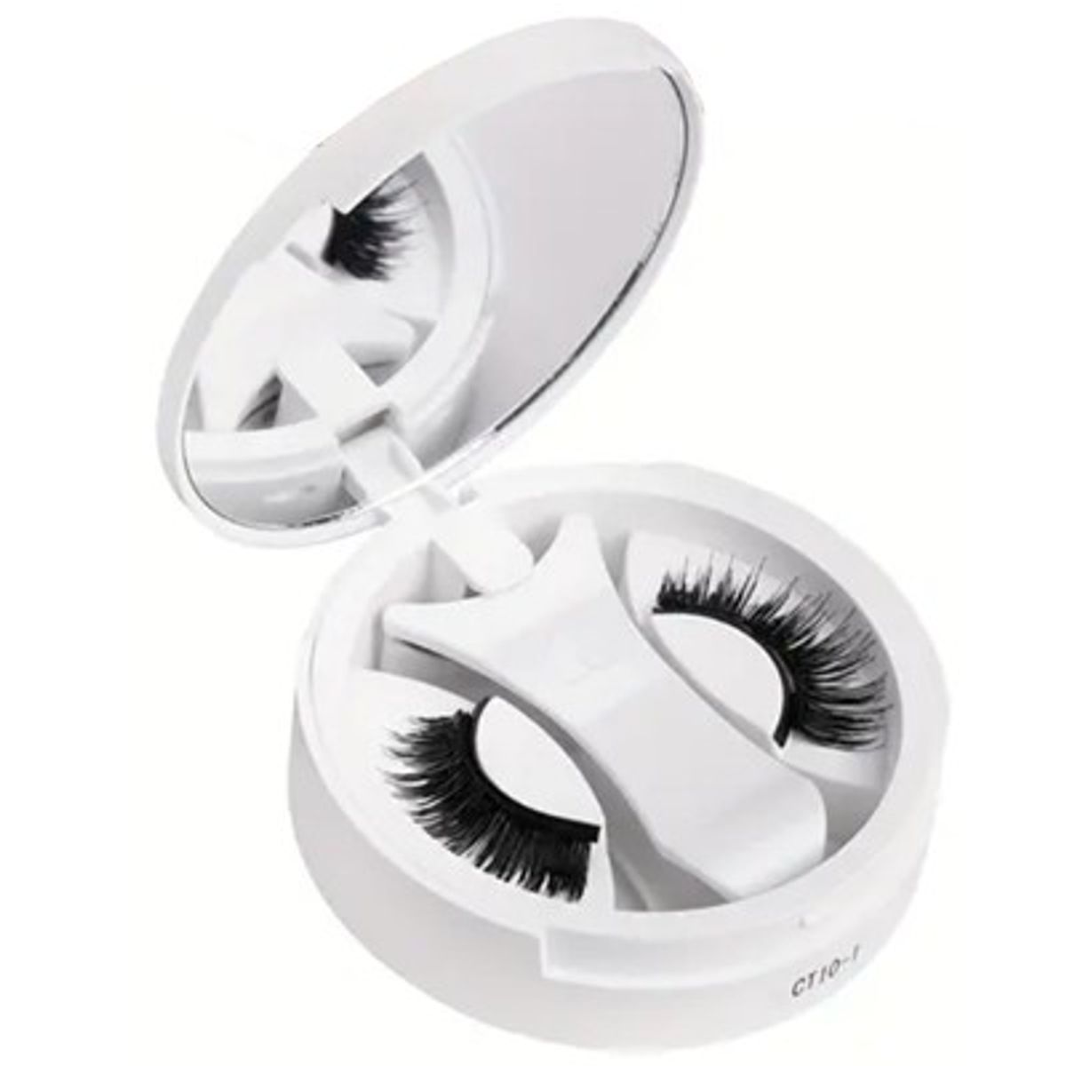 GENERICO - Pestañas magneticas reutilizables con aplicador + espejo