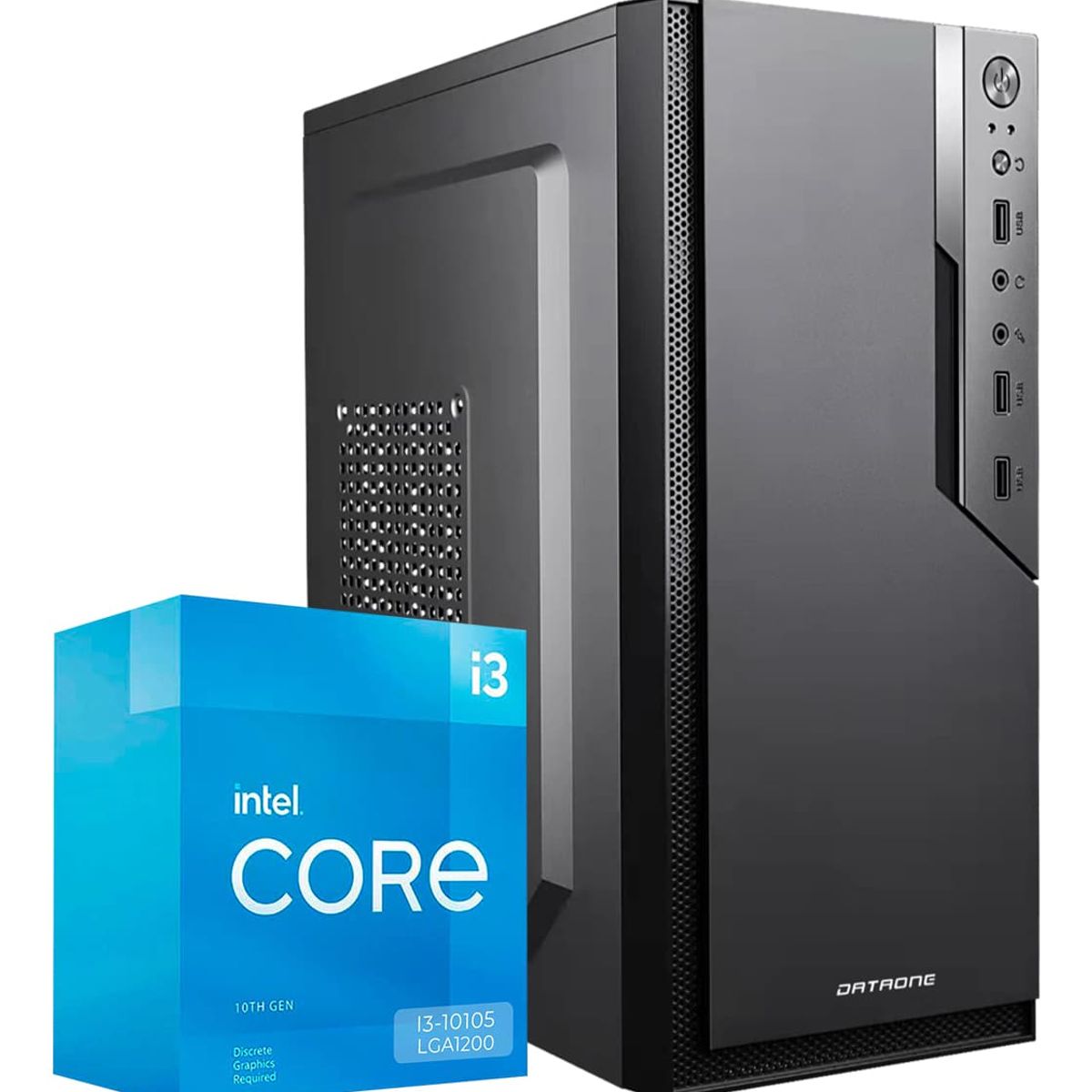 INTEL - Computadora Pc Intel Core i3 10105 RAM 8GB SSD 256GB